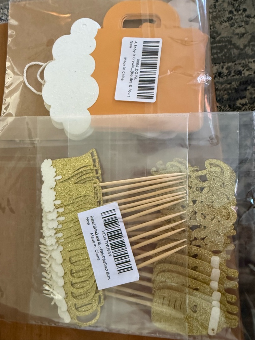 NWT Baby is brewing shower decorations